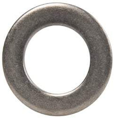 Made in USA - 7/16" Screw, Grade AN960 Stainless Steel Standard Flat Washer - 0.453" ID x 3/4" OD, 0.063" Thick, Passivated Finish, Meets Military Specifications - Exact Tool & Supply