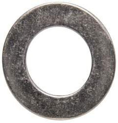 Made in USA - 1/2" Screw, Grade AN960 Stainless Steel Standard Flat Washer - 0.515" ID x 7/8" OD, 0.032" Thick, Passivated Finish, Meets Military Specifications - Exact Tool & Supply