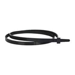 Made in USA - 28" Long Black Nylon Standard Cable Tie - 120 Lb Tensile Strength, 9" Max Bundle Diam - Exact Tool & Supply