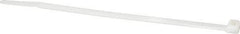 Made in USA - 8.7" Long Natural (Color) Nylon Standard Cable Tie - 120 Lb Tensile Strength, 1.93mm Thick, 52.3mm Max Bundle Diam - Exact Tool & Supply