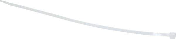 Made in USA - 8-7/8" Long Natural (Color) Nylon Standard Cable Tie - 40 Lb Tensile Strength, 1.24mm Thick, 60.33mm Max Bundle Diam - Exact Tool & Supply