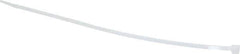 Made in USA - 8-7/8" Long Natural (Color) Nylon Standard Cable Tie - 40 Lb Tensile Strength, 1.24mm Thick, 60.33mm Max Bundle Diam - Exact Tool & Supply