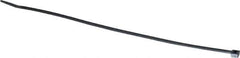 Made in USA - 8-7/8" Long Black Nylon Standard Cable Tie - 40 Lb Tensile Strength, 1.24mm Thick, 60.33mm Max Bundle Diam - Exact Tool & Supply