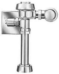 Sloan Valve Co. - 1-1/2" Spud Coupling, 3/4" Pipe, Closet Automatic Flush Valve - Handle Opening, 1.6 Gal per Flush, Metal Cover, Powered by Electrical Line with 24 Volt Step Down Transformer - Exact Tool & Supply