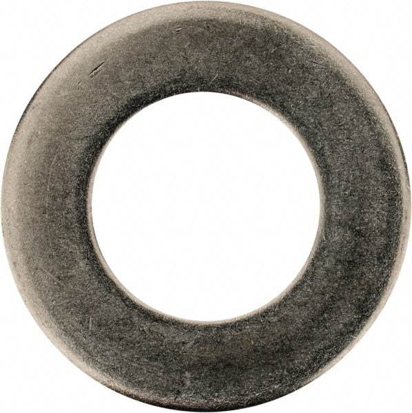 Made in USA - 9/16" Screw, Grade AN960 Stainless Steel Standard Flat Washer - 0.578" ID x 1.062" OD, 0.063" Thick, Passivated Finish, Meets Military Specifications - Exact Tool & Supply