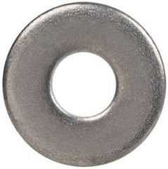 Made in USA - #2L Screw, Grade AN960 Stainless Steel Standard Flat Washer - 0.099" ID x 1/4" OD, 0.016" Thick, Passivated Finish, Meets Military Specifications - Exact Tool & Supply
