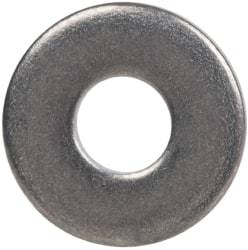 Made in USA - #4 Screw, Grade AN960 Stainless Steel Standard Flat Washer - 1/8" ID x 0.312" OD, 0.032" Thick, Passivated Finish, Meets Military Specifications - Exact Tool & Supply