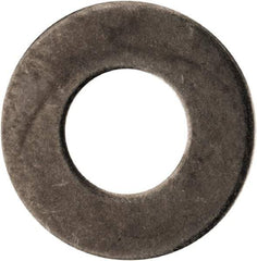 Made in USA - #8L Screw, Grade AN960 Stainless Steel Standard Flat Washer - 0.174" ID x 3/8" OD, 0.016" Thick, Passivated Finish, Meets Military Specifications - Exact Tool & Supply