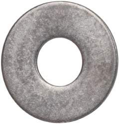 Made in USA - #10L Screw, Grade AN960 Stainless Steel Standard Flat Washer - 0.203" ID x 0.438" OD, 0.032" Thick, Passivated Finish, Meets Military Specifications - Exact Tool & Supply