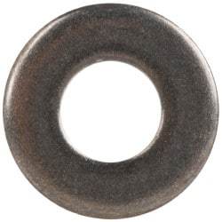 Made in USA - #10 Screw, Grade AN960 Stainless Steel Standard Flat Washer - 0.203" ID x 0.438" OD, 0.063" Thick, Passivated Finish, Meets Military Specifications - Exact Tool & Supply