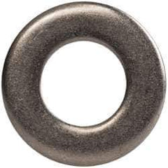 Made in USA - 1/4" Screw, Grade AN960 Stainless Steel Standard Flat Washer - 0.267" ID x 1/2" OD, 0.063" Thick, Passivated Finish, Meets Military Specifications - Exact Tool & Supply