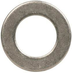 Made in USA - 5/16" Screw, Grade AN960 Stainless Steel Standard Flat Washer - 0.328" ID x 0.562" OD, 0.032" Thick, Passivated Finish, Meets Military Specifications - Exact Tool & Supply