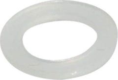 Made in USA - #12 Screw, Grade 6/6 Nylon Standard Flat Washer - 1/4" ID x 3/8" OD, 0.031" Thick, Plain Finish - Exact Tool & Supply