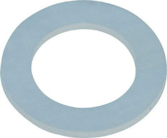 Made in USA - 1/4" Screw, Grade 6/6 Nylon Standard Flat Washer - 0.313" ID x 1/2" OD, 0.031" Thick, Plain Finish - Exact Tool & Supply
