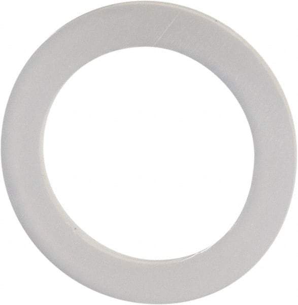 Made in USA - 3/8" Screw, Grade 6/6 Nylon Standard Flat Washer - 7/16" ID x 5/8" OD, 0.031" Thick, Plain Finish - Exact Tool & Supply