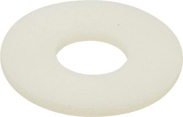 Made in USA - 5/16" Screw, Grade 6/6 Nylon Standard Flat Washer - 0.344" ID x 7/8" OD, 0.062" Thick, Plain Finish - Exact Tool & Supply