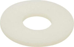 Made in USA - 5/16" Screw, Grade 6/6 Nylon Standard Flat Washer - 0.344" ID x 7/8" OD, 0.062" Thick, Plain Finish - Exact Tool & Supply