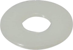 Made in USA - 3/8" Screw, Grade 6/6 Nylon Standard Flat Washer - 0.406" ID x 1" OD, 0.062" Thick, Plain Finish - Exact Tool & Supply