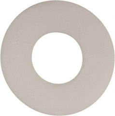 Made in USA - 7/16" Screw, Grade 6/6 Nylon Standard Flat Washer - 0.469" ID x 1-1/8" OD, 0.062" Thick, Plain Finish - Exact Tool & Supply