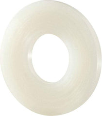 Made in USA - 1/2" Screw, Grade 6/6 Nylon Standard Flat Washer - 0.531" ID x 1-1/4" OD, 0.1" Thick, Plain Finish - Exact Tool & Supply