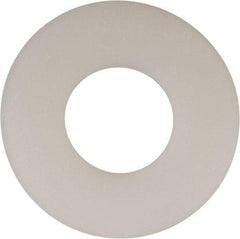 Made in USA - 9/16" Screw, Grade 6/6 Nylon Standard Flat Washer - 0.594" ID x 1.469" OD, 0.1" Thick, Plain Finish - Exact Tool & Supply