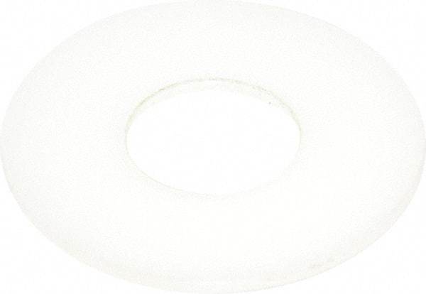 Made in USA - 3/4" Screw, Grade 6/6 Nylon Standard Flat Washer - 0.812" ID x 2" OD, 0.1" Thick, Plain Finish - Exact Tool & Supply