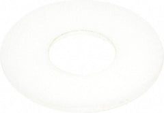 Made in USA - 3/4" Screw, Grade 6/6 Nylon Standard Flat Washer - 0.812" ID x 2" OD, 0.1" Thick, Plain Finish - Exact Tool & Supply