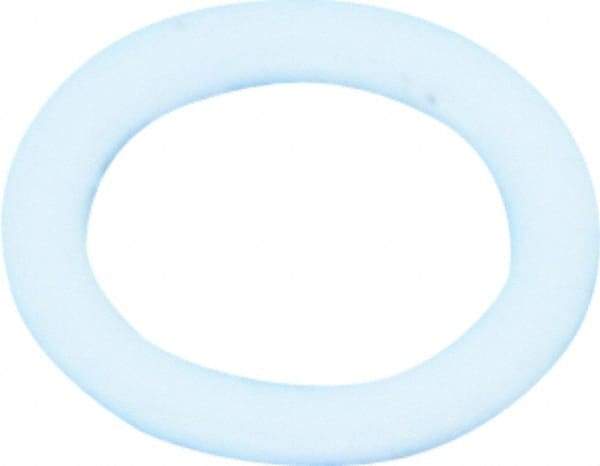 Made in USA - #8 Screw, PTFE Standard Flat Washer - 0.197" ID x 0.28" OD, 0.015" Thick, Plain Finish - Exact Tool & Supply