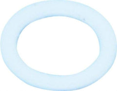 Made in USA - #8 Screw, PTFE Standard Flat Washer - 0.197" ID x 0.28" OD, 0.015" Thick, Plain Finish - Exact Tool & Supply