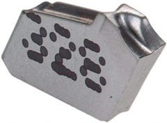 Iscar - GFR JS IC328 Grade, 0.063" Cutting Width, Carbide Cutoff Insert - 6° Right Hand Lead Angle, 0.0008" Cnr Rad, TiCN Coated, Single End - Exact Tool & Supply