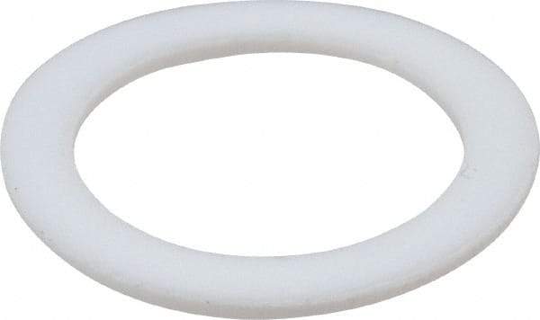 Made in USA - 1/2" Screw, PTFE Standard Flat Washer - 1/2" ID x 0.688" OD, 0.031" Thick, Plain Finish - Exact Tool & Supply