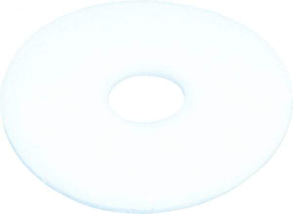 Made in USA - #8 Screw, PTFE Standard Flat Washer - 0.197" ID x 3/4" OD, 0.031" Thick, Plain Finish - Exact Tool & Supply
