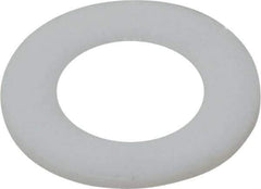 Made in USA - 1/4" Screw, PTFE Standard Flat Washer - 0.281" ID x 1/2" OD, 0.031" Thick, Plain Finish - Exact Tool & Supply
