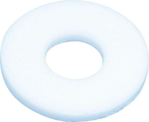 Made in USA - 5/16" Screw, PTFE Standard Flat Washer - 0.344" ID x 7/8" OD, 0.08" Thick, Plain Finish - Exact Tool & Supply