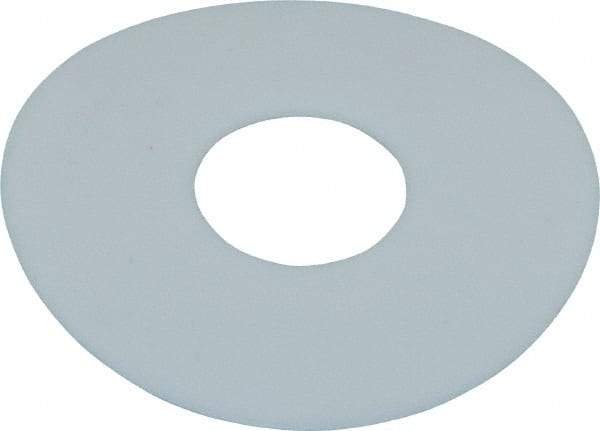 Made in USA - 1/2" Screw, PTFE Standard Flat Washer - 0.532" ID x 1-1/2" OD, 0.02" Thick, Plain Finish - Exact Tool & Supply
