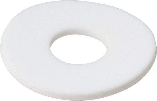 Made in USA - 5/8" Screw, PTFE Standard Flat Washer - 0.656" ID x 1-3/4" OD, 0.1" Thick, Plain Finish - Exact Tool & Supply