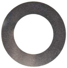 Made in USA - 0.001" Thick, 0.38" Inside x 5/8" OD, Round Shim - 5/16" Screw, Uncoated 302/304 Stainless Steel - Exact Tool & Supply