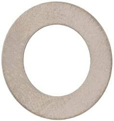 Made in USA - 0.01" Thick, 0.38" Inside x 5/8" OD, Round Shim - 5/16" Screw, Uncoated 302/304 Stainless Steel - Exact Tool & Supply