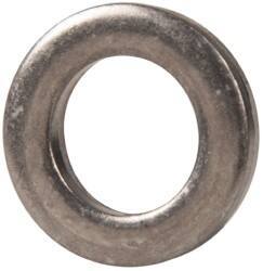 Made in USA - 1/8" Thick, 0.38" Inside x 5/8" OD, Round Shim - 5/16" Screw, Uncoated 300 Stainless Steel - Exact Tool & Supply