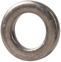 Made in USA - 1/8" Thick, 0.38" Inside x 5/8" OD, Round Shim - 5/16" Screw, Uncoated 300 Stainless Steel - Exact Tool & Supply