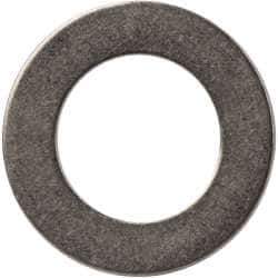 Made in USA - 0.03" Thick, 0.38" Inside x 5/8" OD, Round Shim - 5/16" Screw, Uncoated 302/304 Stainless Steel - Exact Tool & Supply