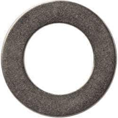 Made in USA - 0.03" Thick, 0.38" Inside x 5/8" OD, Round Shim - 5/16" Screw, Uncoated 302/304 Stainless Steel - Exact Tool & Supply