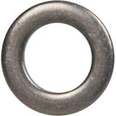 Made in USA - 0.09" Thick, 0.38" Inside x 5/8" OD, Round Shim - 5/16" Screw, Uncoated 302/304 Stainless Steel - Exact Tool & Supply