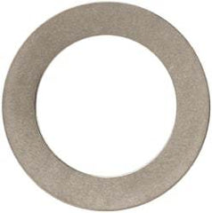 Made in USA - 0.01" Thick, 0.505" Inside x 3/4" OD, Round Shim - 7/16" Screw, Uncoated 302/304 Stainless Steel - Exact Tool & Supply