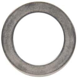 Made in USA - 0.02" Thick, 0.505" Inside x 3/4" OD, Round Shim - 7/16" Screw, Uncoated 302/304 Stainless Steel - Exact Tool & Supply