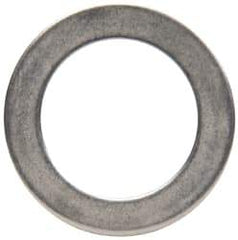 Made in USA - 0.02" Thick, 0.505" Inside x 3/4" OD, Round Shim - 7/16" Screw, Uncoated 302/304 Stainless Steel - Exact Tool & Supply