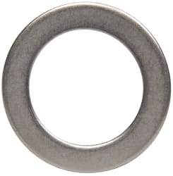 Made in USA - 0.03" Thick, 0.505" Inside x 3/4" OD, Round Shim - 7/16" Screw, Uncoated 302/304 Stainless Steel - Exact Tool & Supply