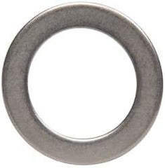 Made in USA - 0.03" Thick, 0.505" Inside x 3/4" OD, Round Shim - 7/16" Screw, Uncoated 302/304 Stainless Steel - Exact Tool & Supply
