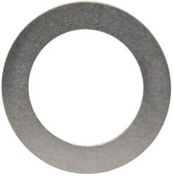 Made in USA - 0.005" Thick, 0.505" Inside x 3/4" OD, Round Shim - 7/16" Screw, Uncoated 302/304 Stainless Steel - Exact Tool & Supply