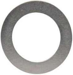 Made in USA - 0.005" Thick, 0.505" Inside x 3/4" OD, Round Shim - 7/16" Screw, Uncoated 302/304 Stainless Steel - Exact Tool & Supply
